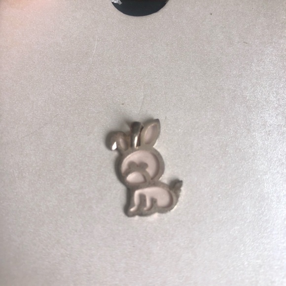 Silver Bunny/Dog? Charm Sterling Silver Charm/Pendant - Picture 8 of 13